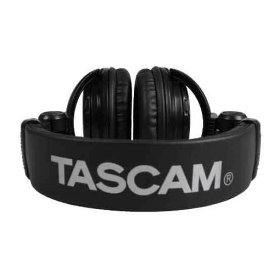 TASCAM TH02-B Closed-Back Stylish Headphone, Black