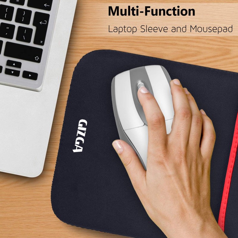 GIZGA Club-laptop Neoprene Reversible for 15.6-inches Laptop Sleeve - Black-Red GIZGA Club-laptop Neoprene Reversible for 15.6-inches Laptop Sleeve - Black-Red