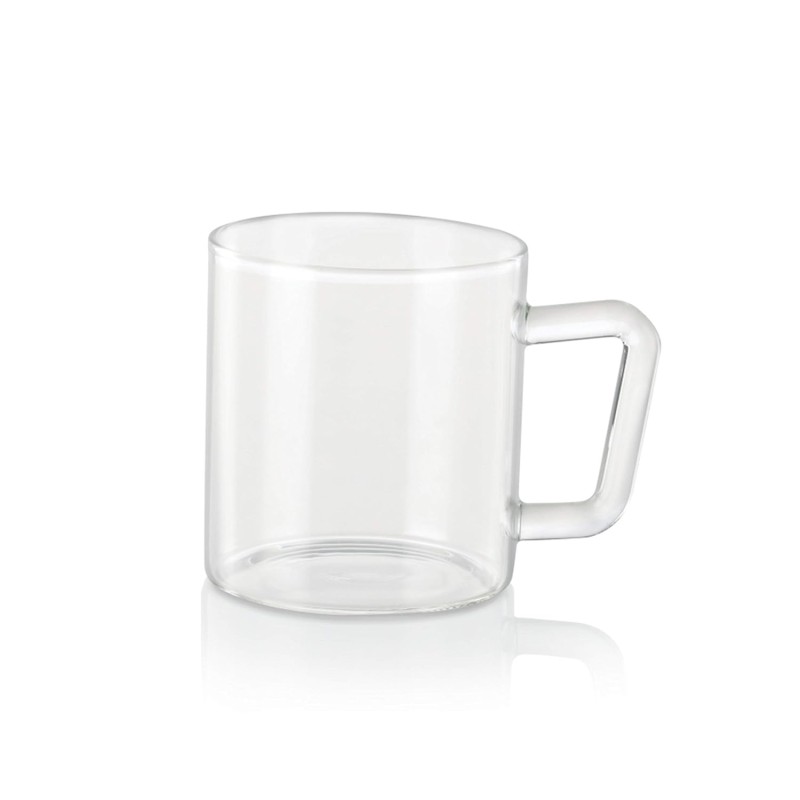 Borosil Vision 6 Pcs Tea n Coffee Borosillicate Glass 190 ml Classic Mug Set | Microwave Safe, Scratch Resistance, Lightweight | for Chai, Green Tea, Milk | Transparent Borosil Vision 6 Pcs Tea n Coffee Borosillicate Glass 190 ml Classic Mug Set | Microwave Safe, Scratch Resistance, Lightweight | for Chai, Green Tea, Milk | Transparent
