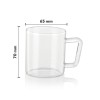 Borosil Vision 6 Pcs Tea n Coffee Borosillicate Glass 190 ml Classic Mug Set | Microwave Safe, Scratch Resistance, Lightweight | for Chai, Green Tea, Milk | Transparent Borosil Vision 6 Pcs Tea n Coffee Borosillicate Glass 190 ml Classic Mug Set | Microwave Safe, Scratch Resistance, Lightweight | for Chai, Green Tea, Milk | Transparent