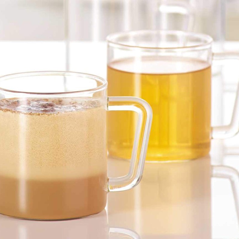 Borosil Vision 6 Pcs Tea n Coffee Borosillicate Glass 190 ml Classic Mug Set | Microwave Safe, Scratch Resistance, Lightweight | for Chai, Green Tea, Milk | Transparent Borosil Vision 6 Pcs Tea n Coffee Borosillicate Glass 190 ml Classic Mug Set | Microwave Safe, Scratch Resistance, Lightweight | for Chai, Green Tea, Milk | Transparent