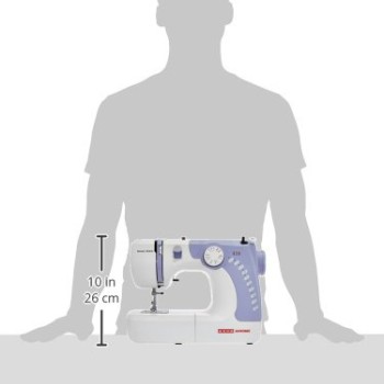 Usha Janome Dream Stitch Automatic Zig-Zag Electric Sewing Machine (White and Blue)