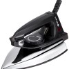 Bajaj DX-2 600W Dry Iron with Advance Soleplate and Anti-bacterial German Coating Technology, Black Bajaj DX-2 600W Dry Iron with Advance Soleplate and Anti-bacterial German Coating Technology, Black