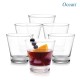 Ocean Glass Studio Rock Tumbler Set - 6 Pieces, 345ml, Transparent | Stylish and Durable Glassware for Water, Juice Mojito, Cocktails, Other Beverages | Perfect for Home Parties, Bars or Restaurants.