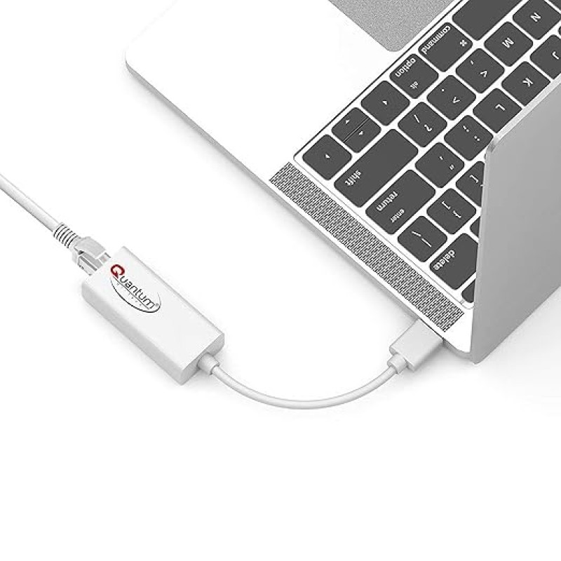Quantum QHM8106 USB to RJ45 Ethernet LAN Adapter (White) Quantum QHM8106 USB to RJ45 Ethernet LAN Adapter (White)