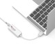 Quantum QHM8106 USB to RJ45 Ethernet LAN Adapter (White)