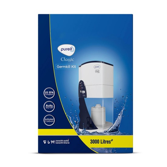 Pureit Germkill kit for Classic water purifier - 3000 L capacity Activated Carbon