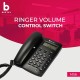 Beetel M56 Caller ID Corded Landline Phone with 16 Digit LCD Display & Adjustable Contrast,2Ways Speaker Phone, 30 Incoming and 5 Outgoing Memory, Solid Build Quality,Classic Design (Black)(M56)