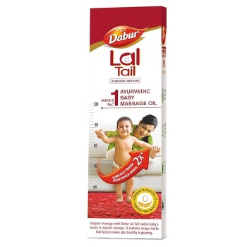 Dabur Lal Tail : Ayurvedic Baby Massage Oil 500Ml|Clinically Tested 2X Faster Physical Growth For Stronger Bones And Muscles