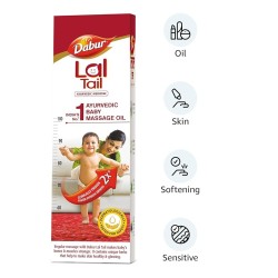 Dabur Lal Tail : Ayurvedic Baby Massage Oil 500Ml|Clinically Tested 2X Faster Physical Growth For Stronger Bones And Muscles