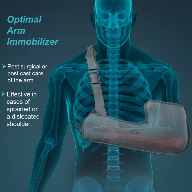 TYNOR Pouch Arm Sling Tropical, Grey, XL, 1 Unit TYNOR Pouch Arm Sling Tropical, Grey, XL, 1 Unit