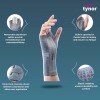 TYNOR Elastic Wrist Splint, Grey, Right, Large, 1 Unit TYNOR Elastic Wrist Splint, Grey, Right, Large, 1 Unit