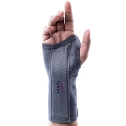 TYNOR Elastic Wrist Splint, Grey, Right, Large, 1 Unit