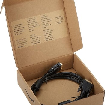 Amazon Basics DVI to DVI Cable, 2m (6.5 Feet) – High-Speed Digital Display Cable – Black