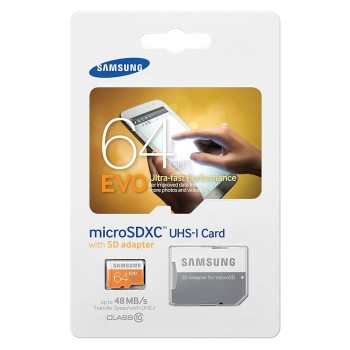 Samsung MB-MP64DAEU 64GB, MicroSDXC EVO"48 MB/s, Orange, White, Samsung MB-MP64DAEU 64GB, MicroSDXC EVO"48 MB/s, Orange, White,