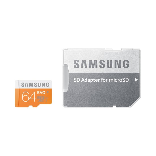 Samsung MB-MP64DAEU 64GB, MicroSDXC EVO"48 MB/s, Orange, White,