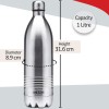 Milton Duo DLX 1000 Thermosteel 24 Hours Hot and Cold Water Bottle, 1 Litre, Silver Milton Duo DLX 1000 Thermosteel 24 Hours Hot and Cold Water Bottle, 1 Litre, Silver