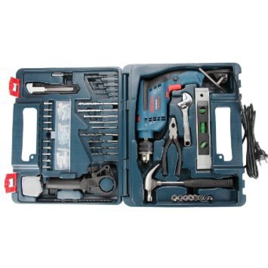 Bosch GSB 600 RE 13mm 600 Watt Corded Smart Drill Kit,Silver