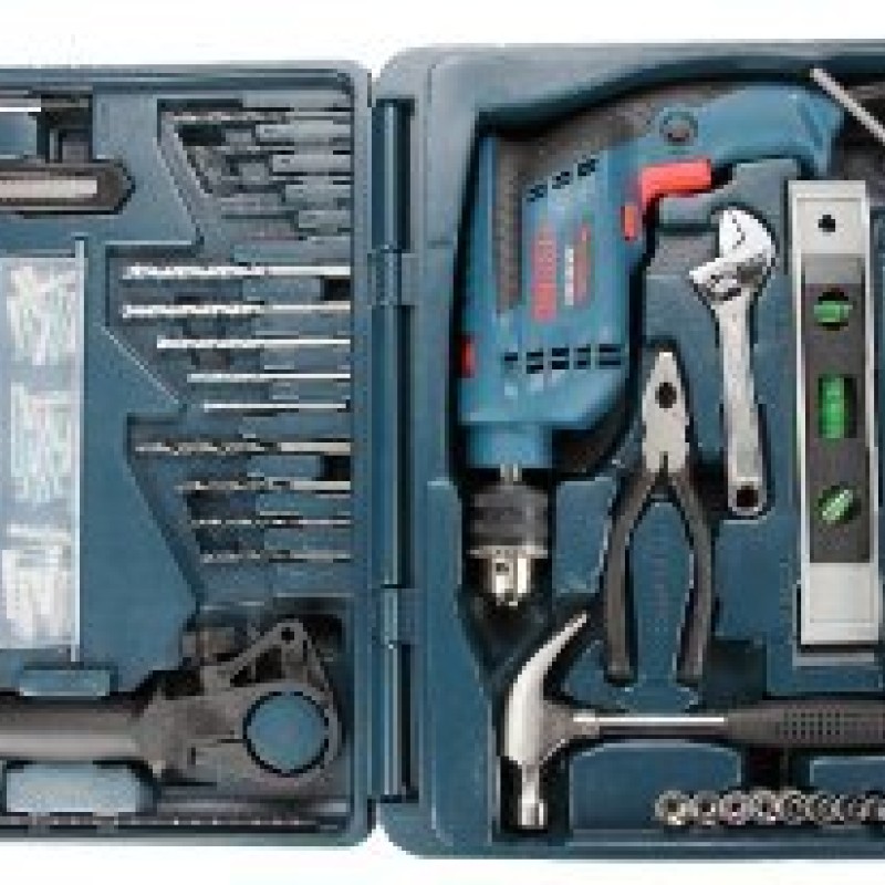 Bosch GSB 600 RE 13mm 600 Watt Corded Smart Drill Kit,Silver Bosch GSB 600 RE 13mm 600 Watt Corded Smart Drill Kit,Silver