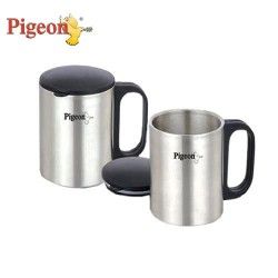 Pigeon Coffee Cup Double (Silver)