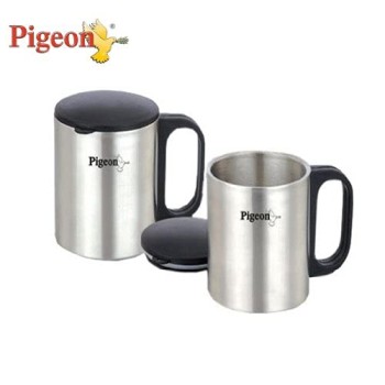 Pigeon Coffee Cup Double (Silver) Pigeon Coffee Cup Double (Silver)
