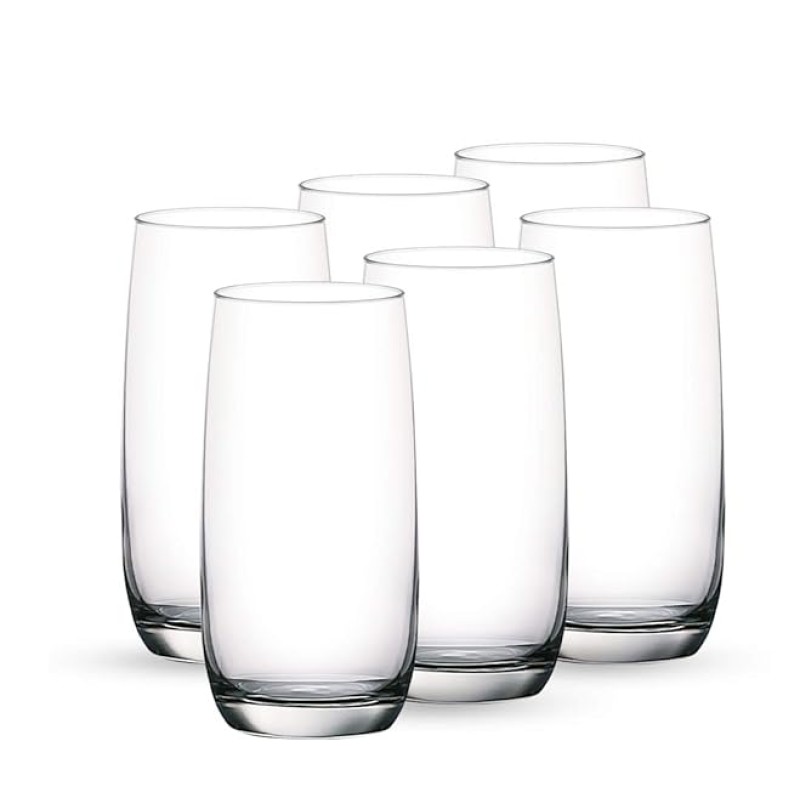 Ocean Ivory Hi Ball whiskey Glass Set, 370ml, Set of 6, Transparent Ocean Ivory Hi Ball whiskey Glass Set, 370ml, Set of 6, Transparent