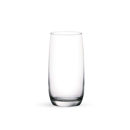 Ocean Ivory Hi Ball whiskey Glass Set, 370ml, Set of 6, Transparent