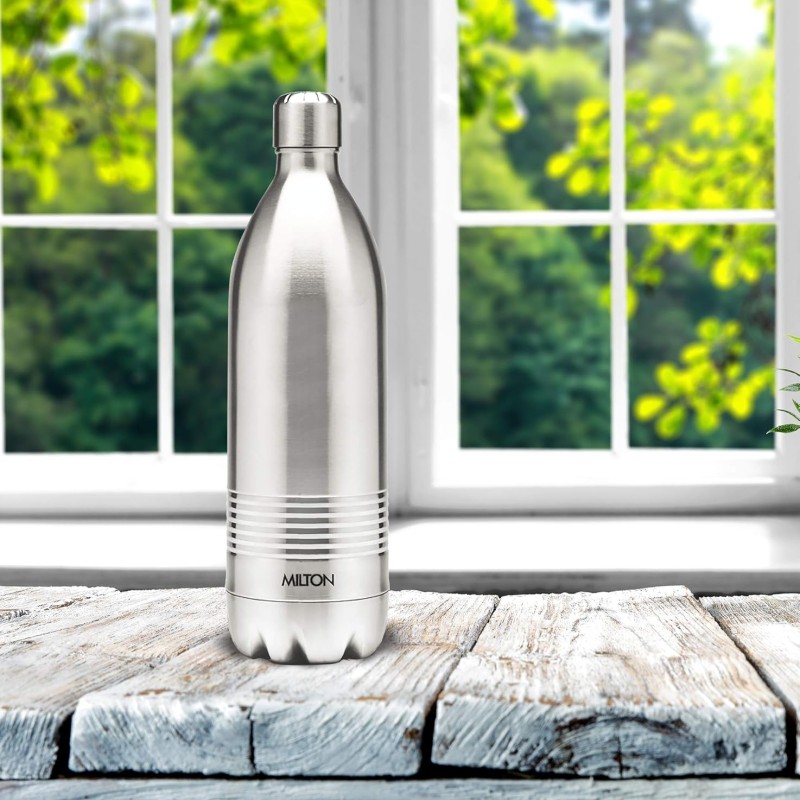 Duo DLX 500 Thermosteel Water Bottle 500 ml, 24 Hr Hot and Cold I Leak Proof Lid, ISI Certified I Vacuum Insulated I for Office, Gym, School I Silver Duo DLX 500 Thermosteel Water Bottle 500 ml, 24 Hr Hot and Cold I Leak Proof Lid, ISI Certified I Vacuum Insulated I for Office, Gym, School I Silver