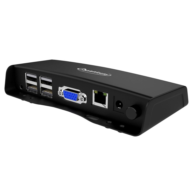 Quantum Thin Client with 1 GHz Dual-Core (A7) Processor, 512 MB RAM with 4GB ROM for Node Computing VGA Display Port, 4USB ports, RJ45 LAN, Adapter Included, 1-Year Warranty QHM6056B (Black) Quantum Thin Client with 1 GHz Dual-Core (A7) Processor, 512 MB RAM with 4GB ROM for Node Computing VGA Display Port, 4USB ports, RJ45 LAN, Adapter Included, 1-Year Warranty QHM6056B (Black)