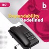 Beetel B17 Corded Landline Phone, Ringer Volume Control, LED for Ring Indication, Wall/Desk Mountable, Elegant Design,Clear Call Quality,Mute/Pause/Flash/Redial Function (Made in India) (Black)(B17) Beetel B17 Corded Landline Phone, Ringer Volume Control, LED for Ring Indication, Wall/Desk Mountable, Elegant Design,Clear Call Quality,Mute/Pause/Flash/Redial Function (Made in India) (Black)(B17)
