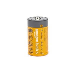 AmazonBasics D Cell Everyday Alkaline Batteries (12-Pack)