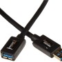 (Refurbished) USB-A 3.0 Extension Cable, 4.8Gbps High-Speed, Male to Female Gold-Plated Connectors, 6.5 Foot, Black
