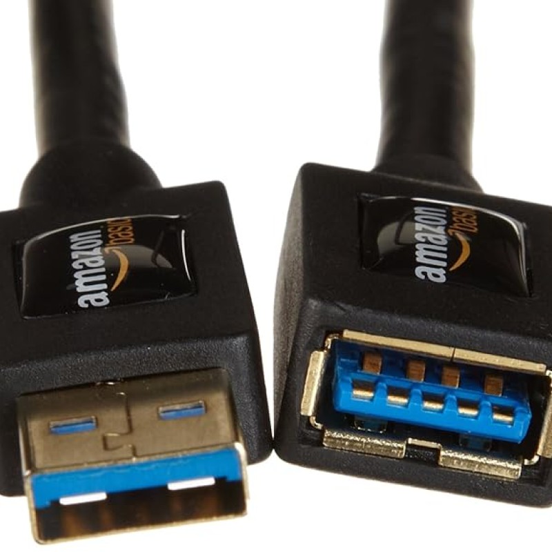 USB-A 3.0 Extension Cable, 4.8Gbps High-Speed, Male to Female Gold-Plated Connectors, 6.5 Foot, Black USB-A 3.0 Extension Cable, 4.8Gbps High-Speed, Male to Female Gold-Plated Connectors, 6.5 Foot, Black