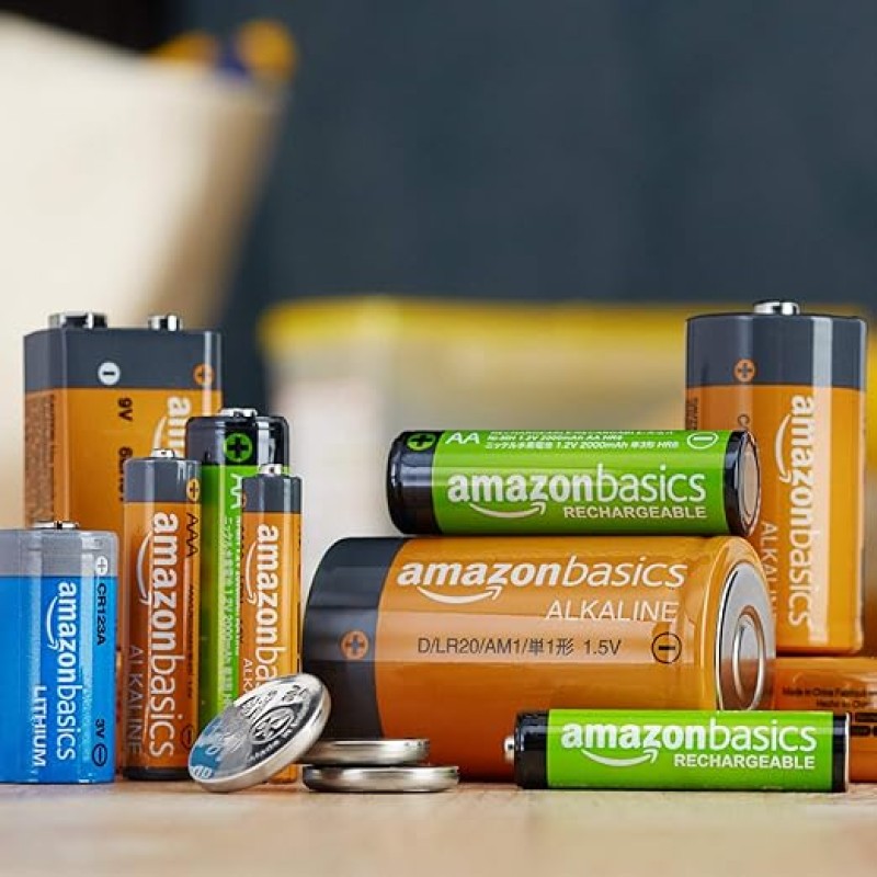 AmazonBasics AA Performance Alkaline Non-Rechargeable Batteries (8-Pack) - Appearance May Vary AmazonBasics AA Performance Alkaline Non-Rechargeable Batteries (8-Pack) - Appearance May Vary