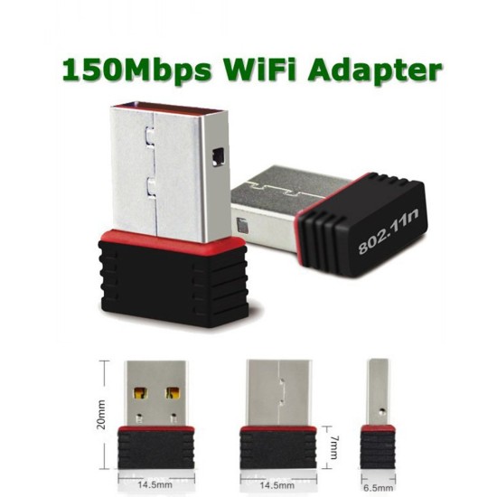 Superwang FotoFo USB WiFi Adapter N - 150Mbps 802.11n Wireless Internet Dongle for PC + Mac + TV by