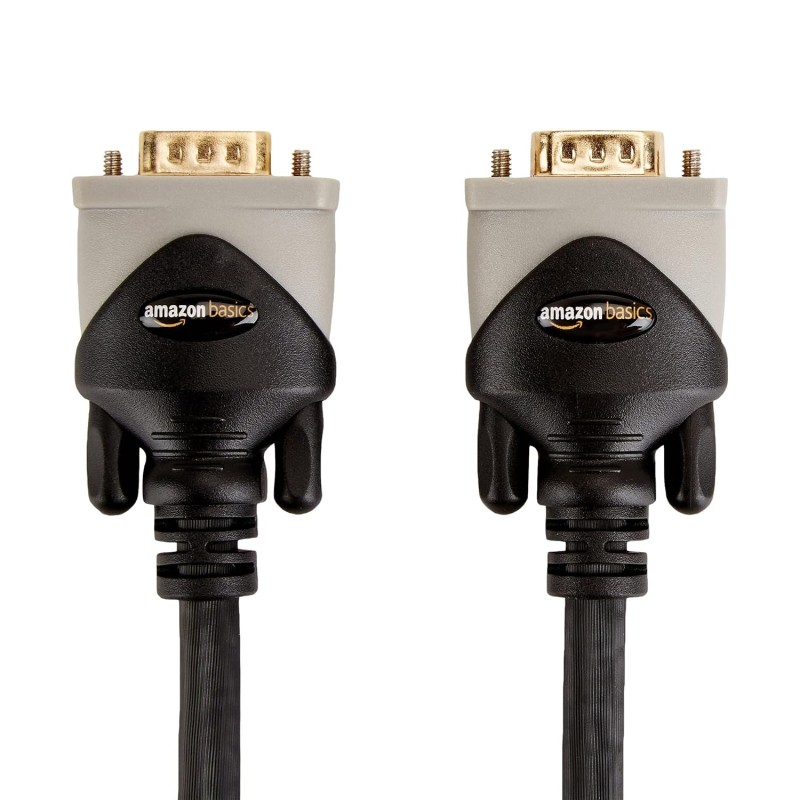 Amazon Basics VGA to VGA Cable – 6 Feet (1.8 Meters), Black