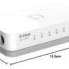 D-Link DES-1005C 5-Port 10/100 Mbps Unmanaged Switch, white