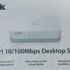 D-Link DES-1005C 5-Port 10/100 Mbps Unmanaged Switch, white