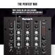 Numark M4 |3-Channel Rack Mountable Scratch DJ Mixer, Combo Jack Connection, with 3-Band EQ, Club-Ready Inputs, Mic Input and Reverse/Slope Controls, Black Numark M4 |3-Channel Rack Mountable Scratch DJ Mixer, Combo Jack Connection, with 3-Band EQ, Club-Ready Inputs, Mic Input and Reverse/Slope Controls, Black