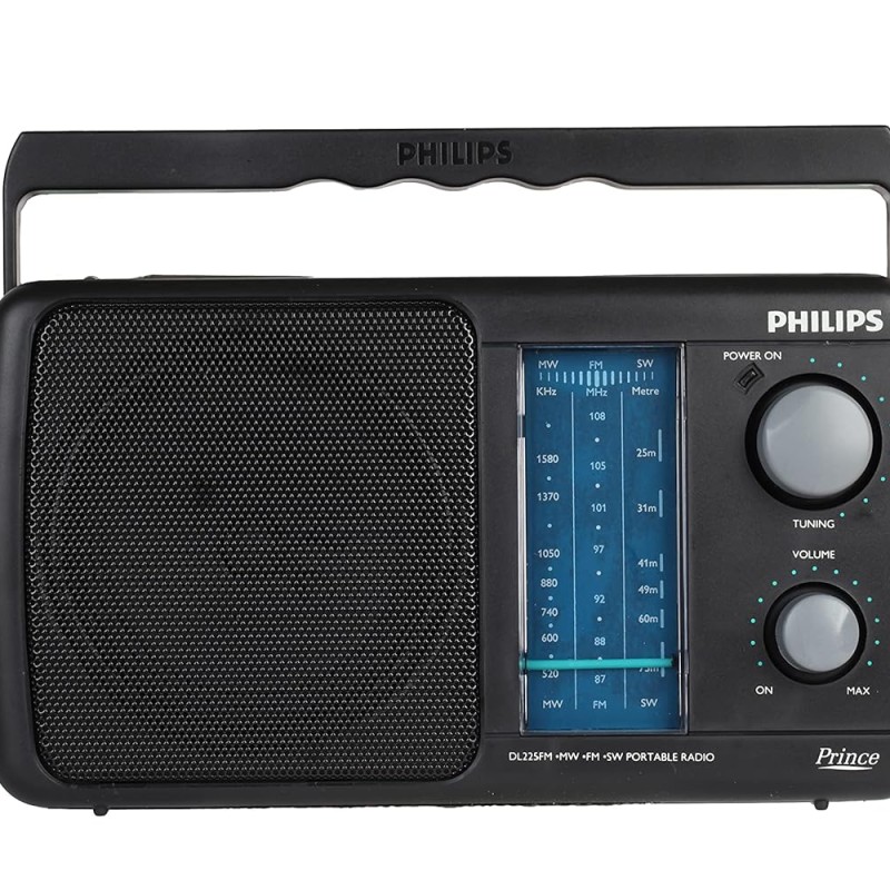 Philips Radio DL225/94 with MW/SW/FM Bands,450mW RMS Sound output Battery:3xR20 battery and 4.5V DC Socket1 Philips Radio DL225/94 with MW/SW/FM Bands,450mW RMS Sound output Battery:3xR20 battery and 4.5V DC Socket1