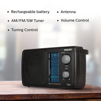 Philips Radio DL225/94 with MW/SW/FM Bands,450mW RMS Sound output Battery:3xR20 battery and 4.5V DC Socket1 Philips Radio DL225/94 with MW/SW/FM Bands,450mW RMS Sound output Battery:3xR20 battery and 4.5V DC Socket1