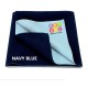 BeyBee Cotton Waterproof Quick Dry Sheet for Baby| Bed Pad Anti-Piling Fleece Extra Absorbent Washable Matress Protector| Baby Bed Protector Sheet for Toddler Children, Small Size, 50X70Cm, Dark Blue