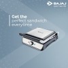Bajaj Majesty Grill Ultra 2000W 4-Slice Grill Sandwich Maker | 180 Open Grill | Adjustable Hinge and Temperature Control | Non-Stick Coated Plate | Drip Oil Collector | 2-Yr Warranty by Bajaj | Black