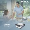 Bajaj Majesty Grill Ultra 2000W 4-Slice Grill Sandwich Maker | 180 Open Grill | Adjustable Hinge and Temperature Control | Non-Stick Coated Plate | Drip Oil Collector | 2-Yr Warranty by Bajaj | Black