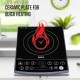 Havells Induction Cooktop (Electric Stove) Et-X Ceramic Plate |1900W | Indian Menu Option | Voltage Surge Protector | Auto Shutoff | Over Heat Protection | 2 Years Coil Manufacturing Warranty (Gray)