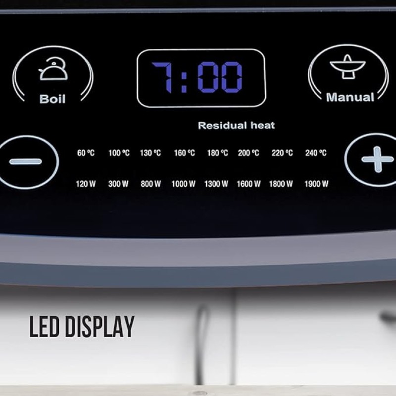 Havells Induction Cooktop (Electric Stove) Et-X Ceramic Plate |1900W | Indian Menu Option | Voltage Surge Protector | Auto Shutoff | Over Heat Protection | 2 Years Coil Manufacturing Warranty (Gray) Havells Induction Cooktop (Electric Stove) Et-X Ceramic Plate |1900W | Indian Menu Option | Voltage Surge Protector | Auto Shutoff | Over Heat Protection | 2 Years Coil Manufacturing Warranty (Gray)