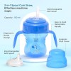 Mee Mee Anti Spill, Interchangeable Sipper/Sippy Cup 150ml with Soft Silicone Spout and Straw BPA Free, 6m+ (Blue)