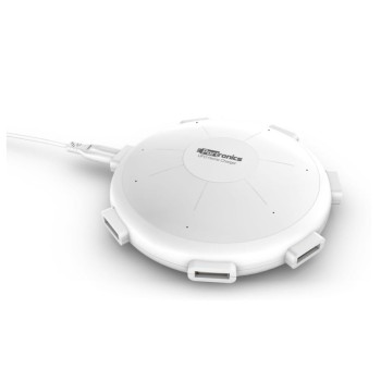 (Refurbished) Portronics POR 343 UFO USB Home Charger 6 Ports 8A Charging Station for Smartphones and Tablets - White (Refurbished) Portronics POR 343 UFO USB Home Charger 6 Ports 8A Charging Station for Smartphones and Tablets - White