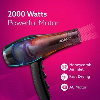 AGARO HD-1150 2000 Watts Professional Hair Dryer with Concentrator