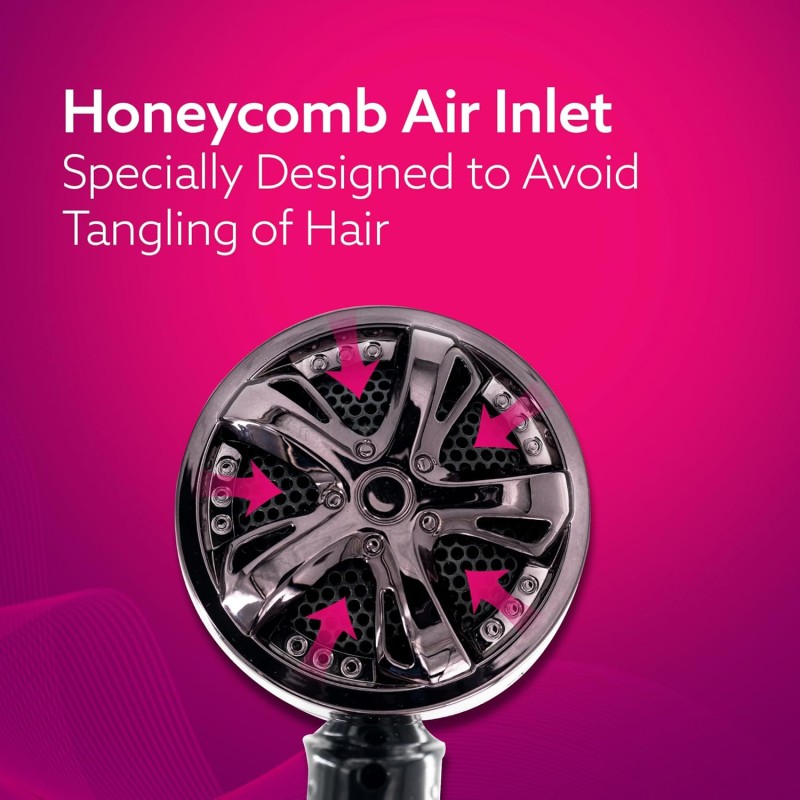 AGARO HD-1150 2000 Watts Professional Hair Dryer with Concentrator, Diffuser & Cool Shot Button- Black AGARO HD-1150 2000 Watts Professional Hair Dryer with Concentrator, Diffuser & Cool Shot Button- Black